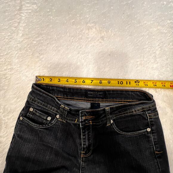 Romeo & Juliet Couture Premium Straight Leg Dark Wash Denim Jeans Size 28 - Picture 6 of 8